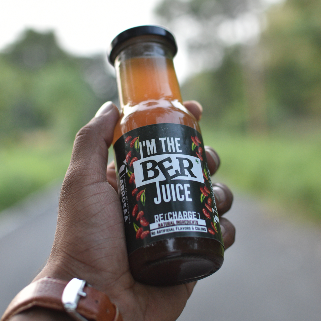 Abrosaa Ber Herbal Juice 200ml | Vitamin C Rich Indian Jujube Superfruit Wellness Drink